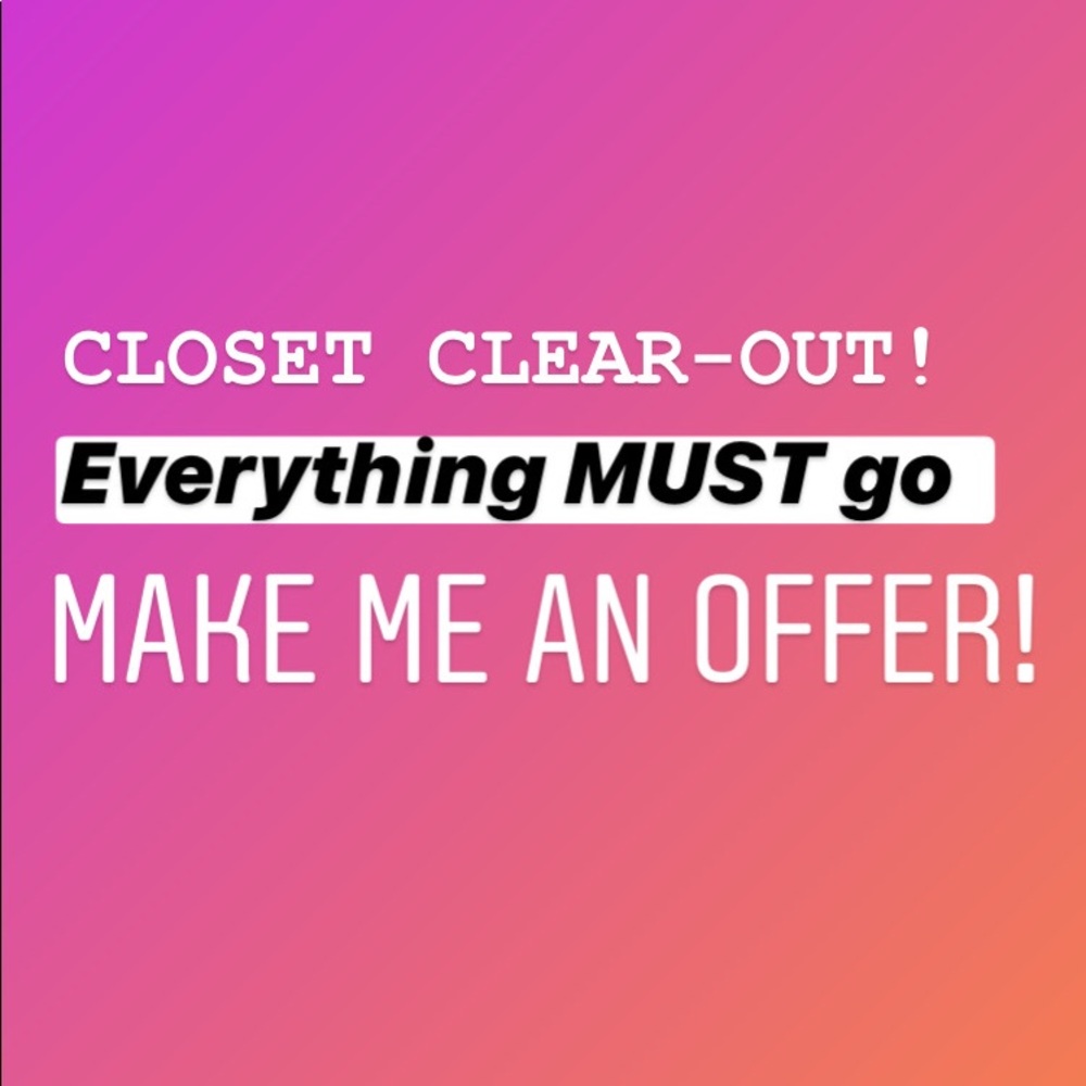 Closet Clear Out!!!